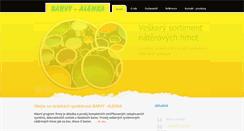 Desktop Screenshot of barvyalenka.cz